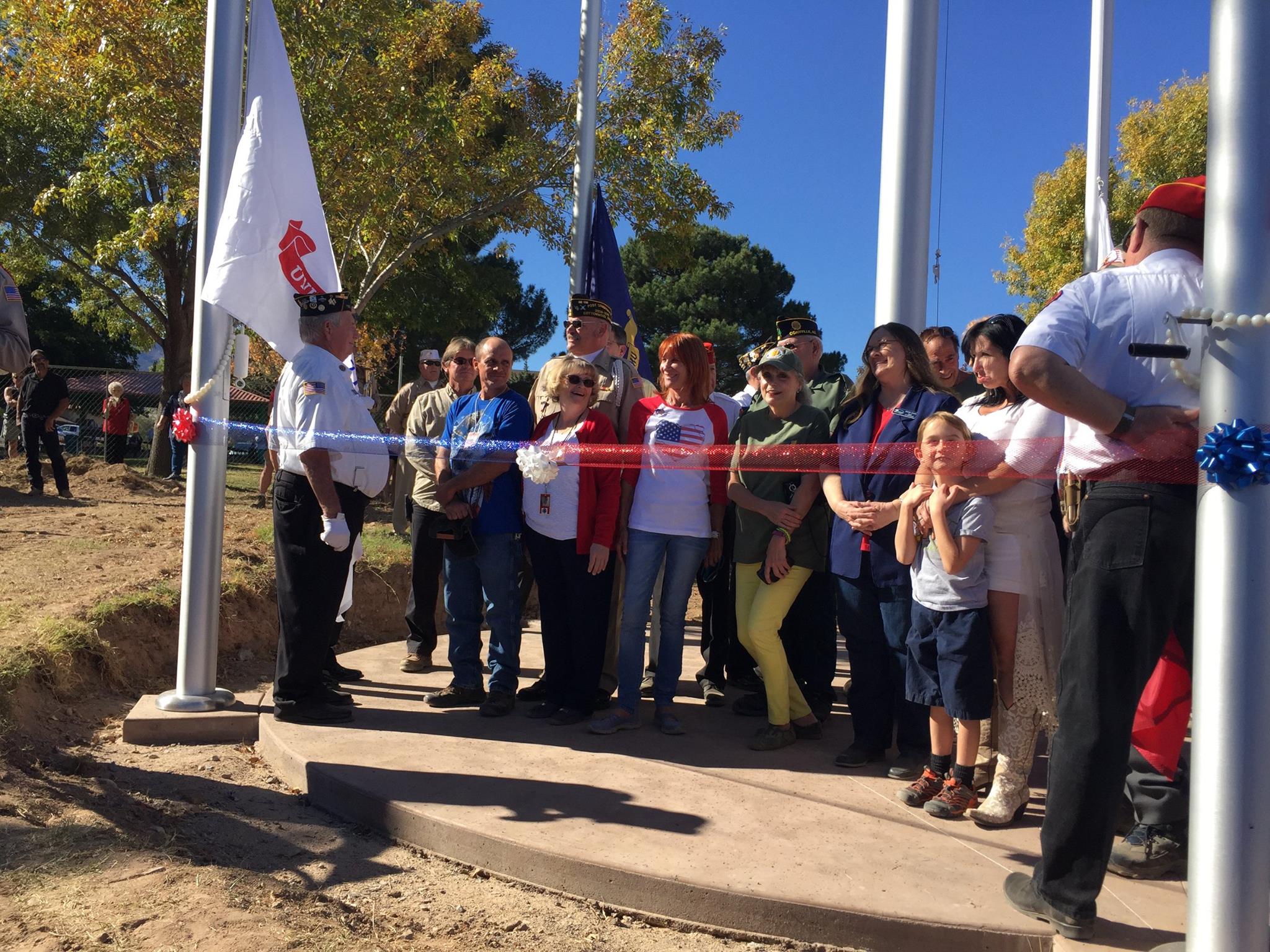 Flag Raising Ribbon Cutting