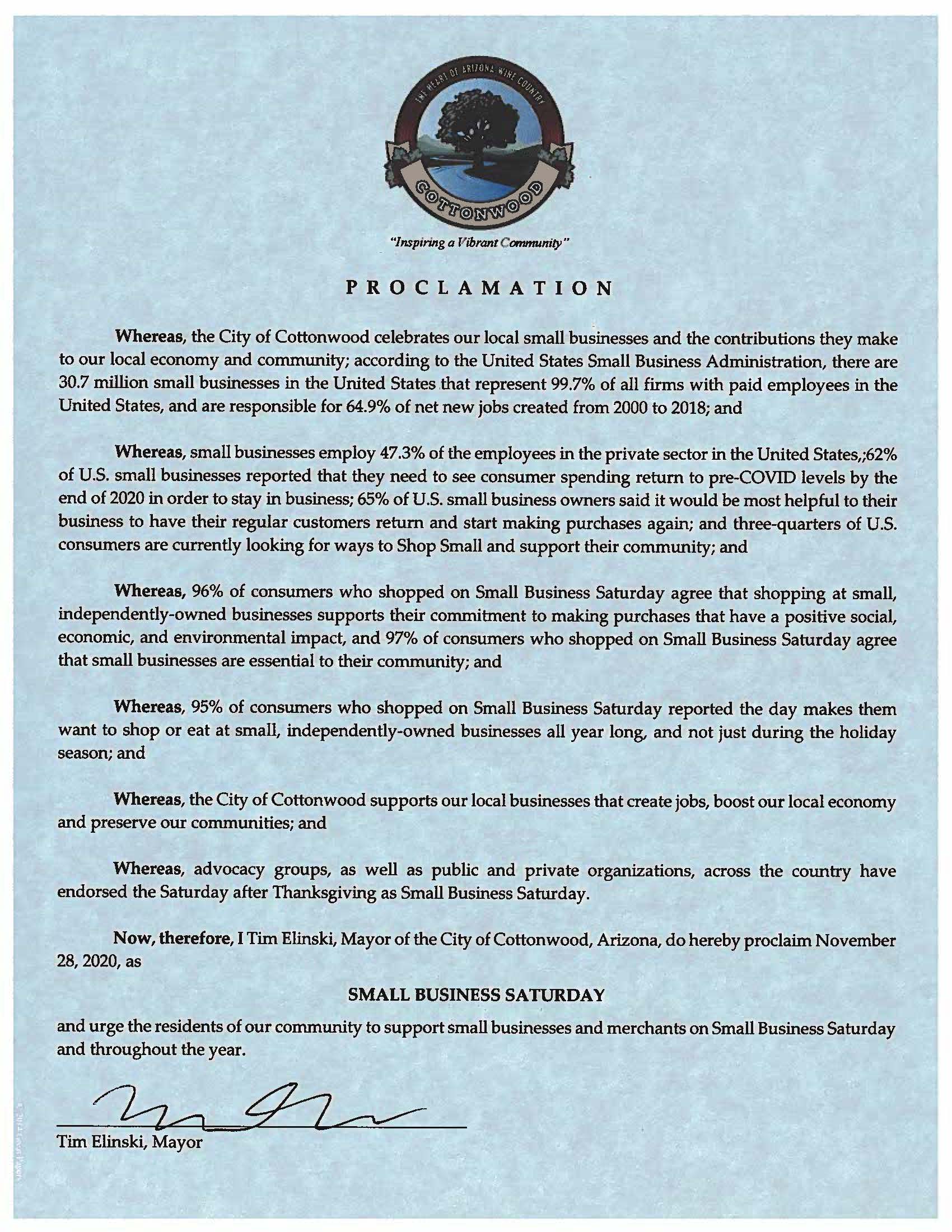 Small Business Saturday 2020