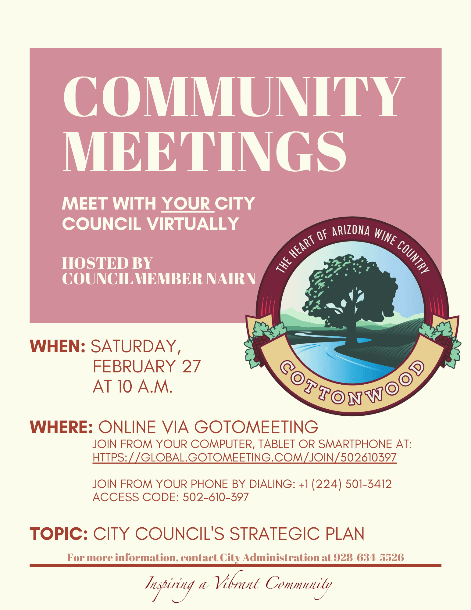 Community Meetings Flyer