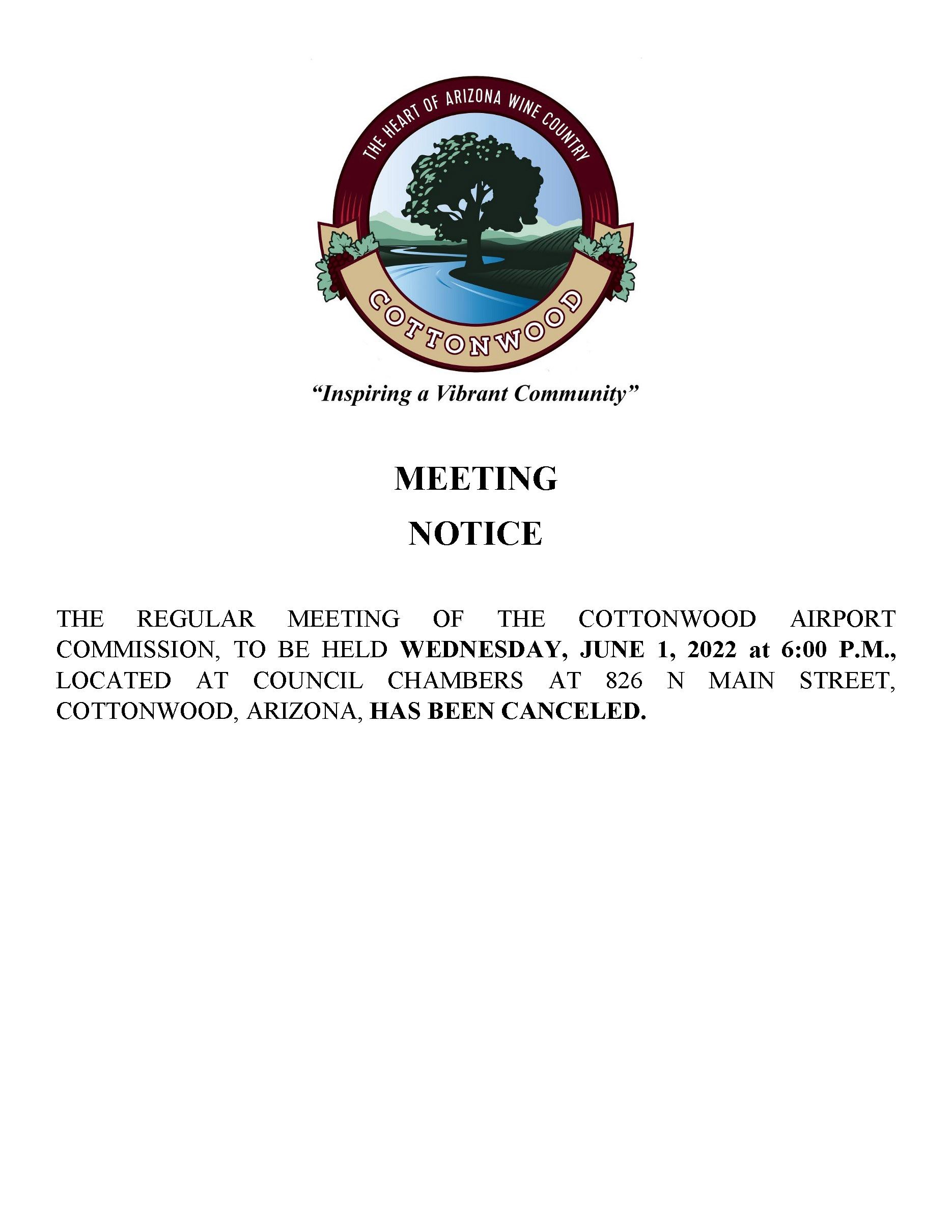 MEETING NOTICE JUNE 2022 cancelled