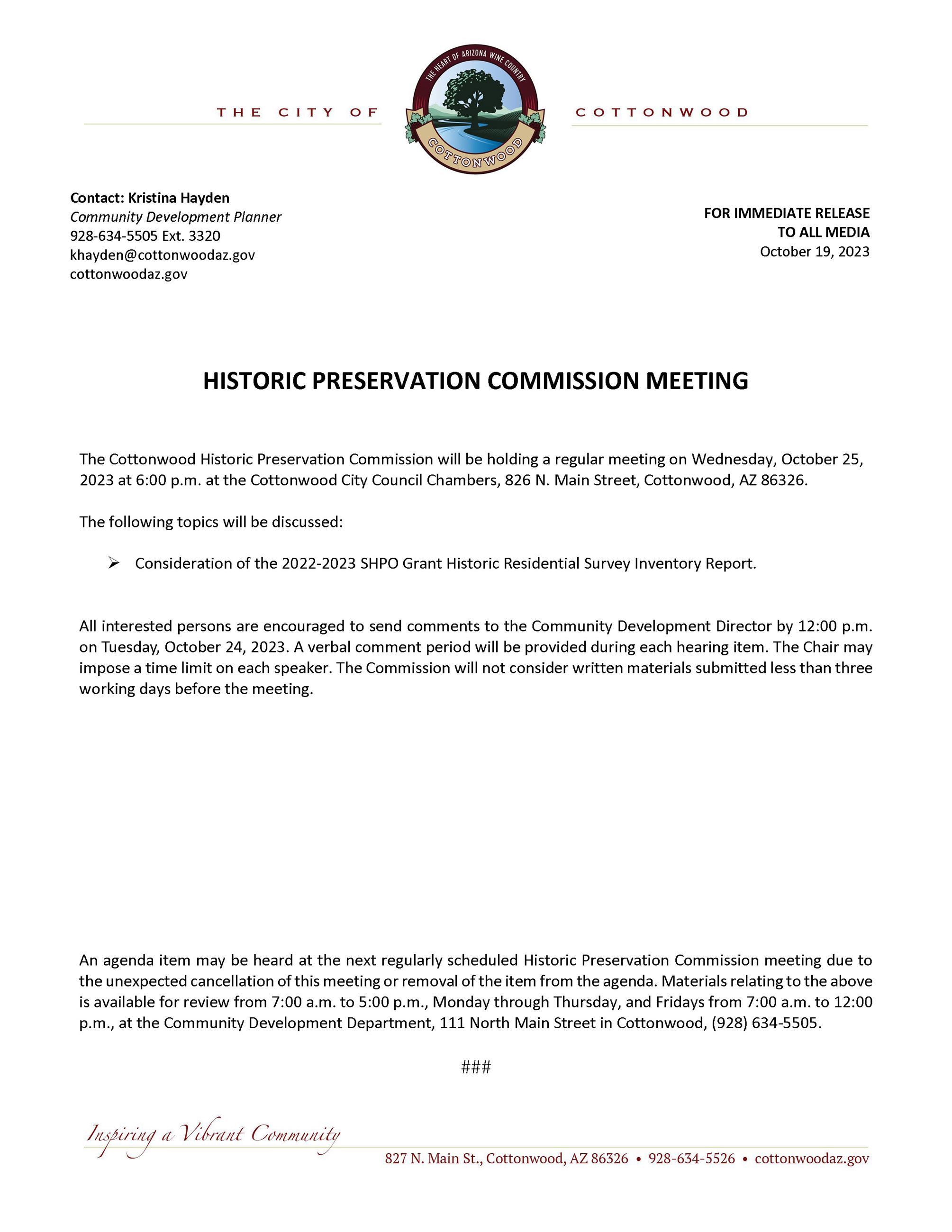 2023-10-25_Press Release_HPC Meeting