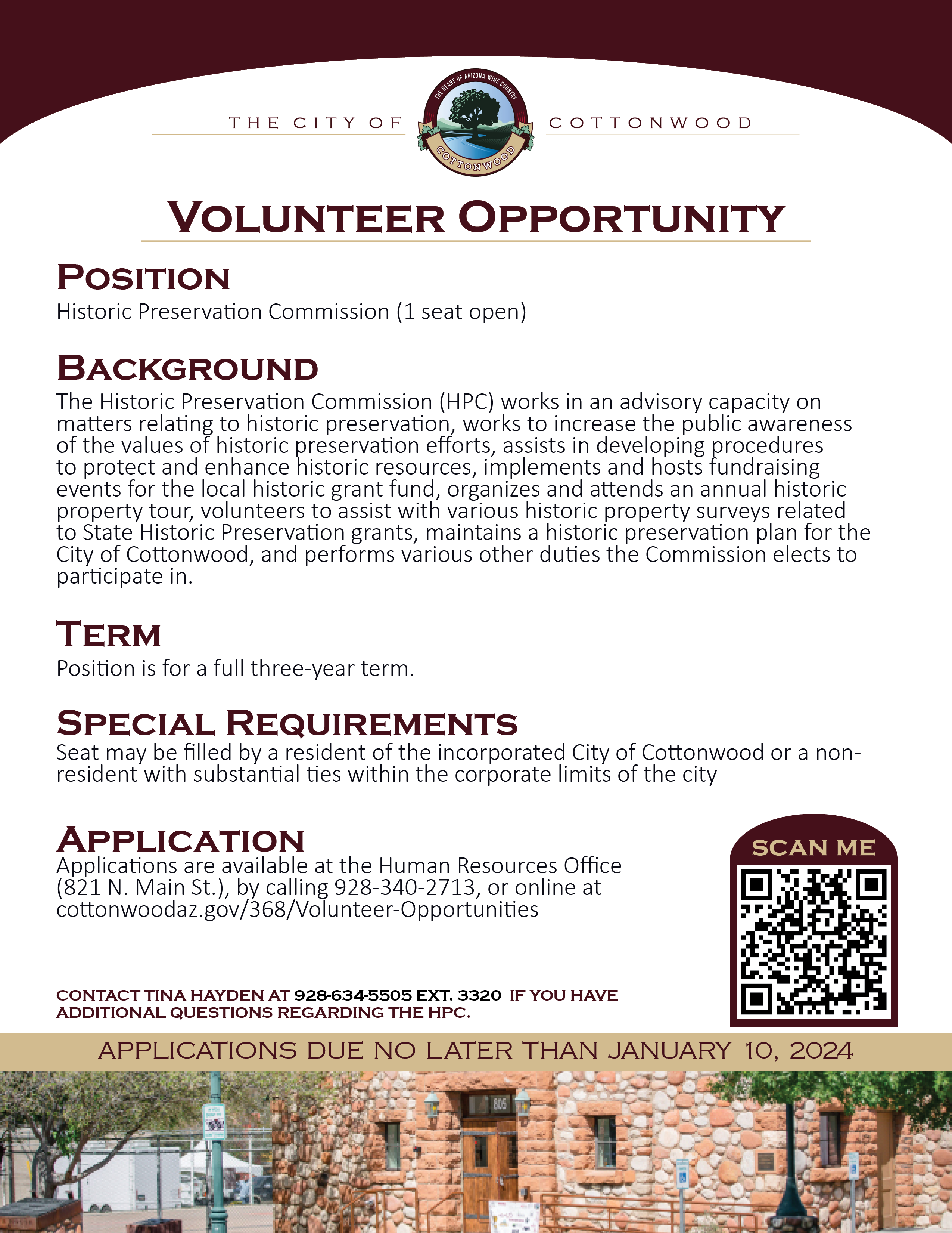 Volunteer Opportunities flyer-HPC