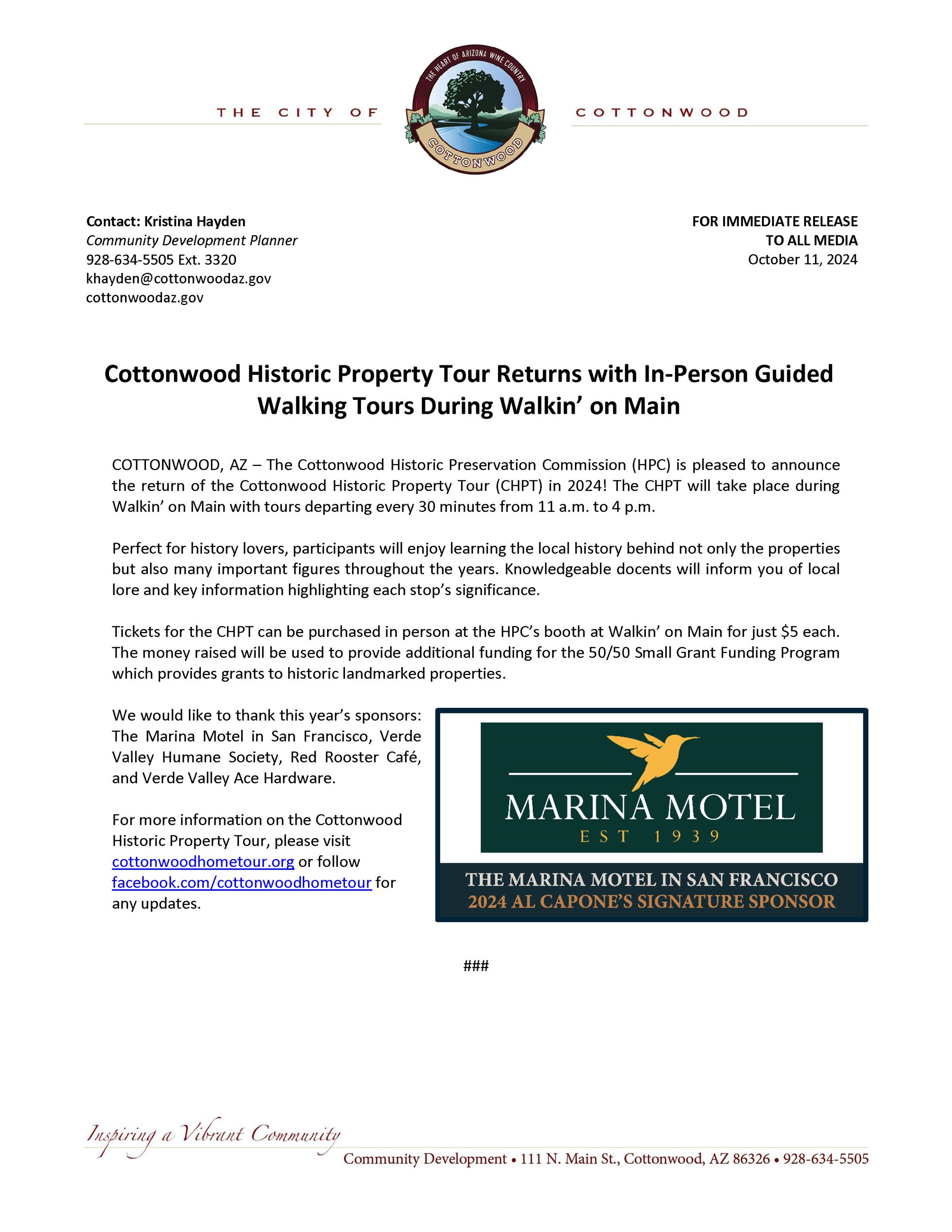 PRESS RELEASE - CHPT 2024