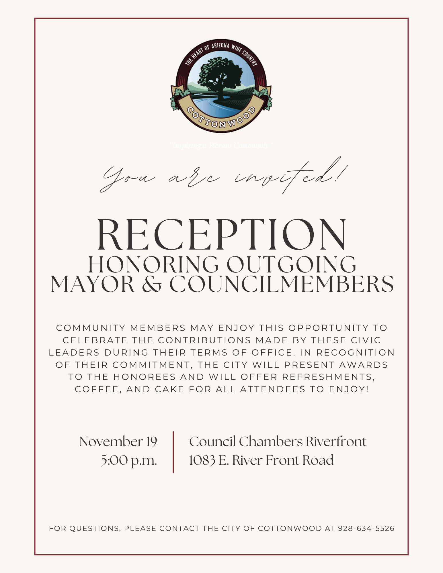 COC Reception Invite