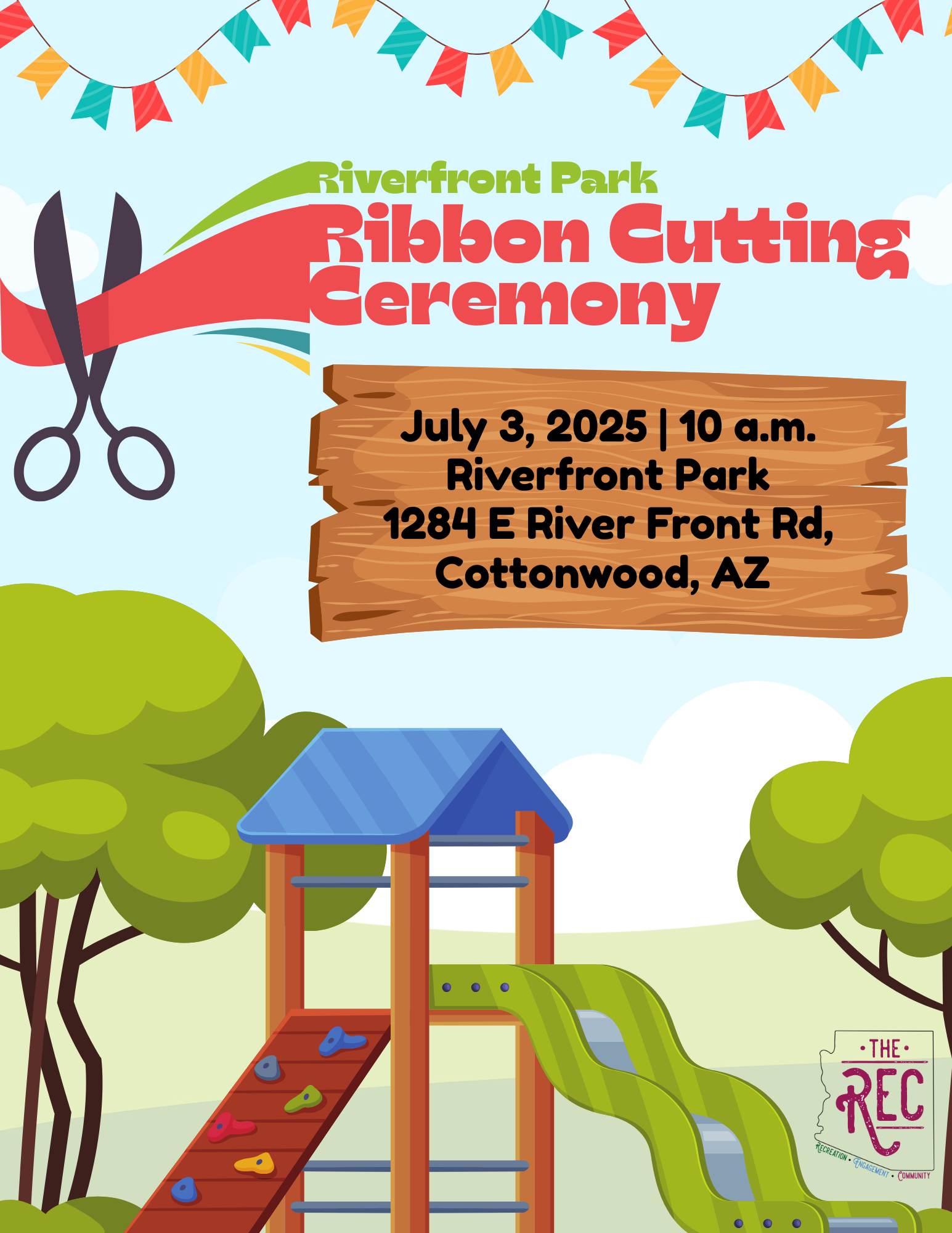 Riverfront Playground Ribbon Cutting