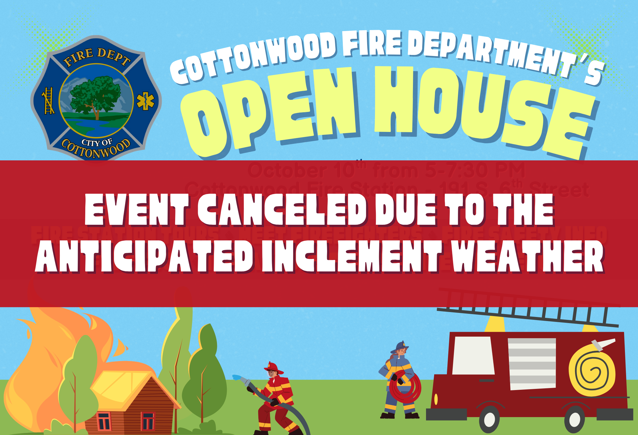 CFD open house canceled